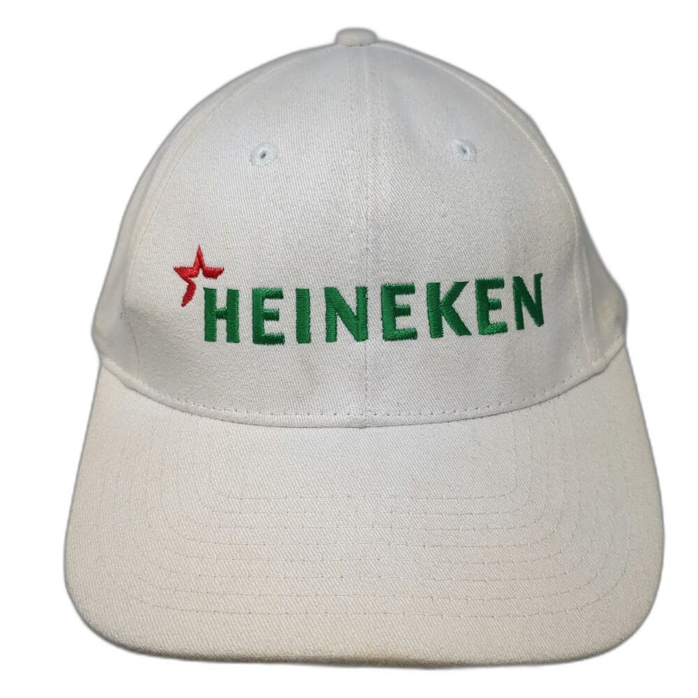 Nissun Heineken Beer Baseball Cap White One Size Strapback Embroidered Logo Hat